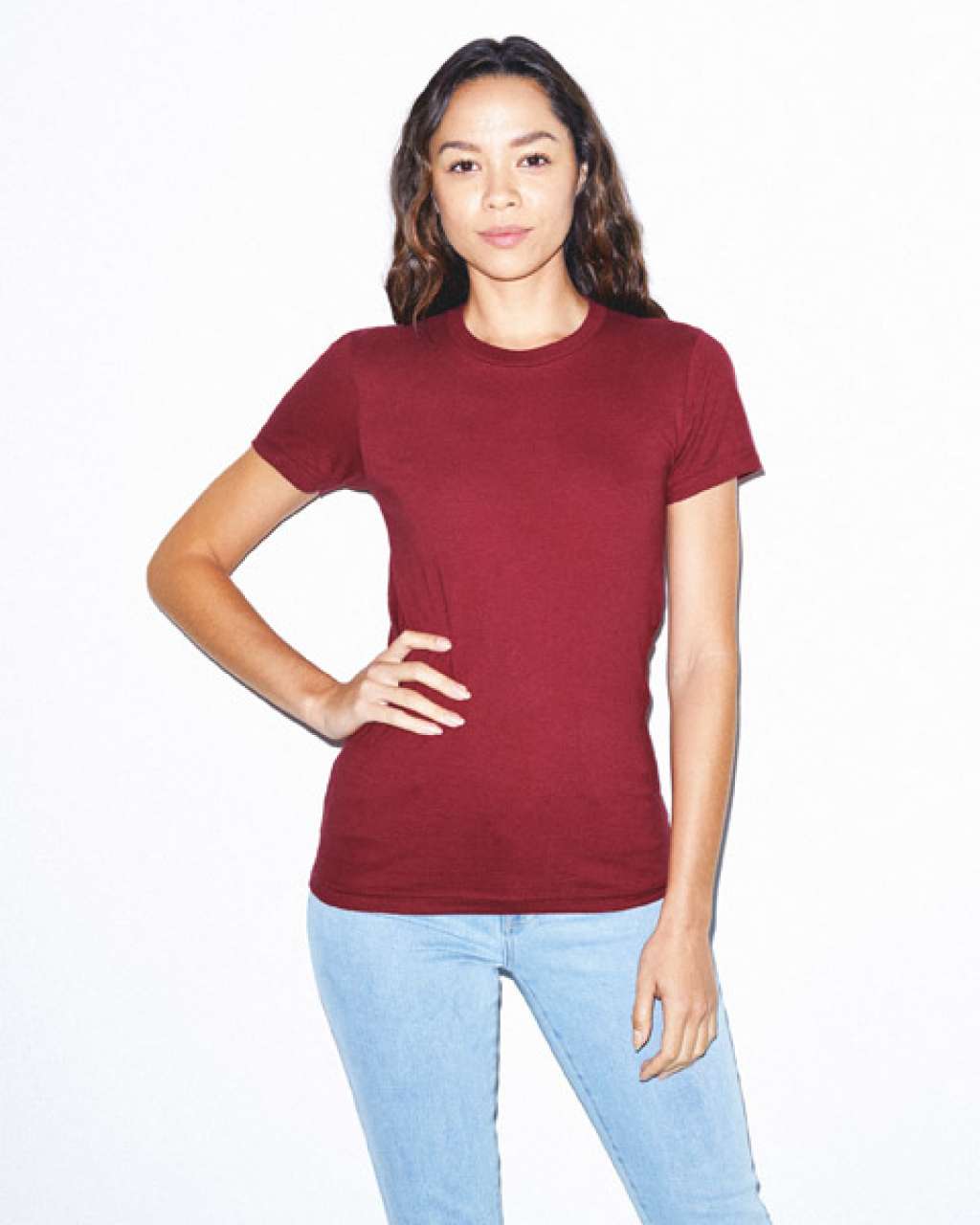WOMEN'S FINE JERSEY SHORT SLEEVE T-SHIRT - Navy - Additional