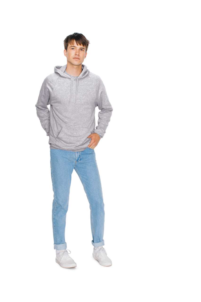 UNISEX CALIFORNIA FLEECE PULLOVER HOODED SWEATSHIRT - Heather Grey - Additional
