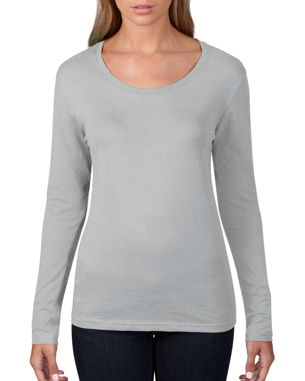 WOMEN’S FEATHERWEIGHT LONG SLEEVE SCOOP TEE - Silver - Additional