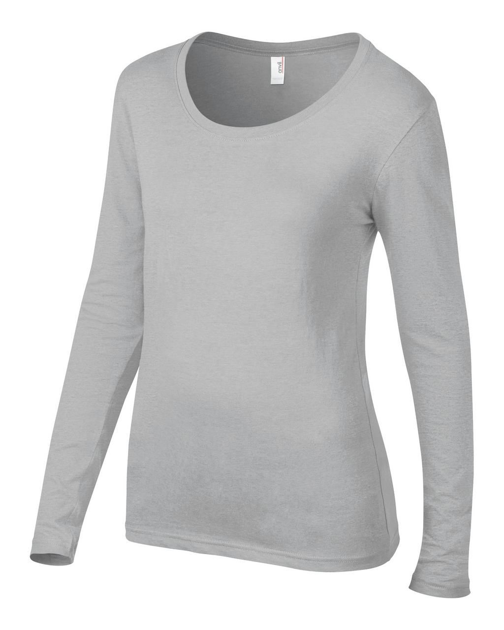 WOMEN’S FEATHERWEIGHT LONG SLEEVE SCOOP TEE - Silver - Additional