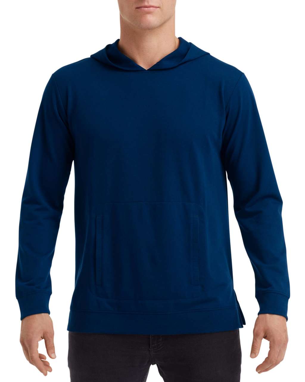 UNISEX LIGHT TERRY HOOD - Navy - Main