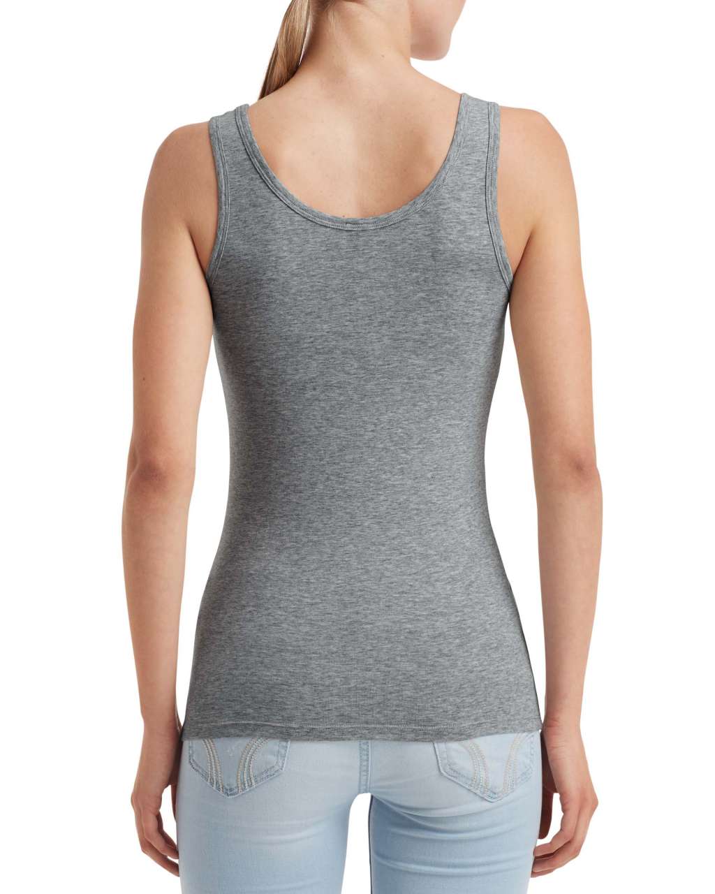 WOMEN'S STRETCH TANK - Heather Graphite - Additional