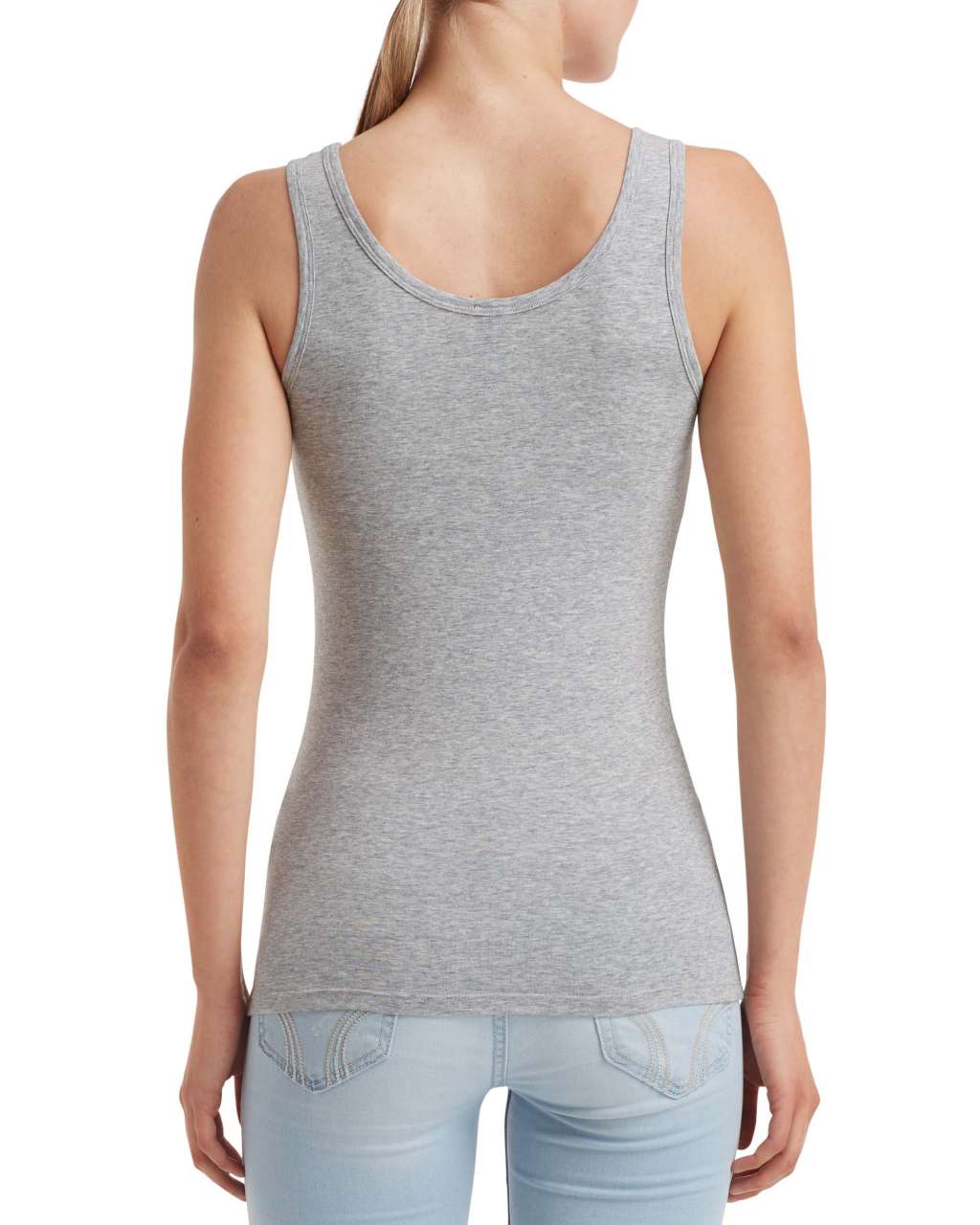 WOMEN'S STRETCH TANK - Heather Grey - Additional