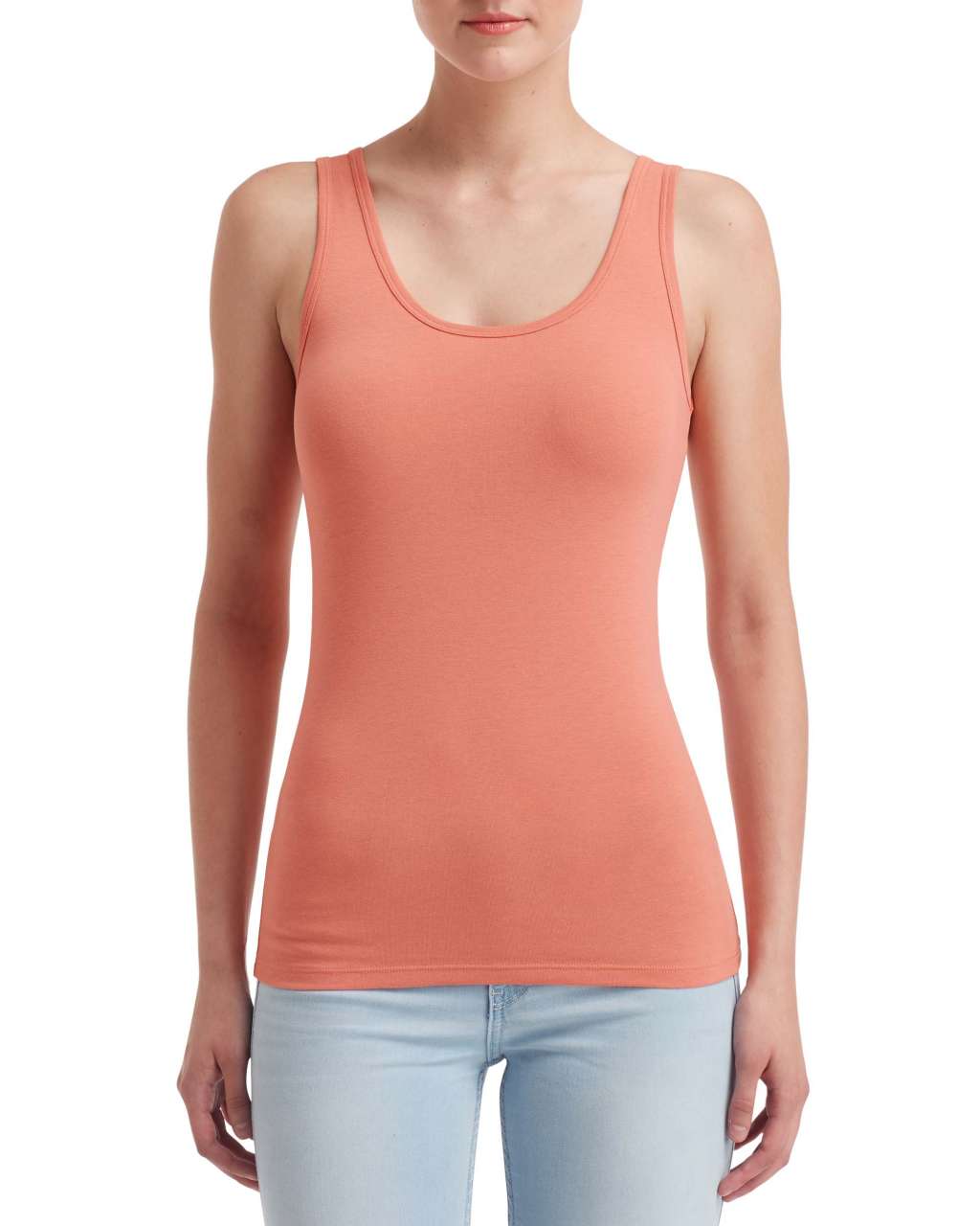 WOMEN'S STRETCH TANK - Terracotta - Main