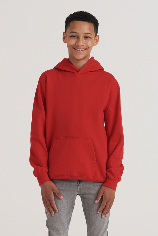 KIDS HOODIE - Fire Red - Model