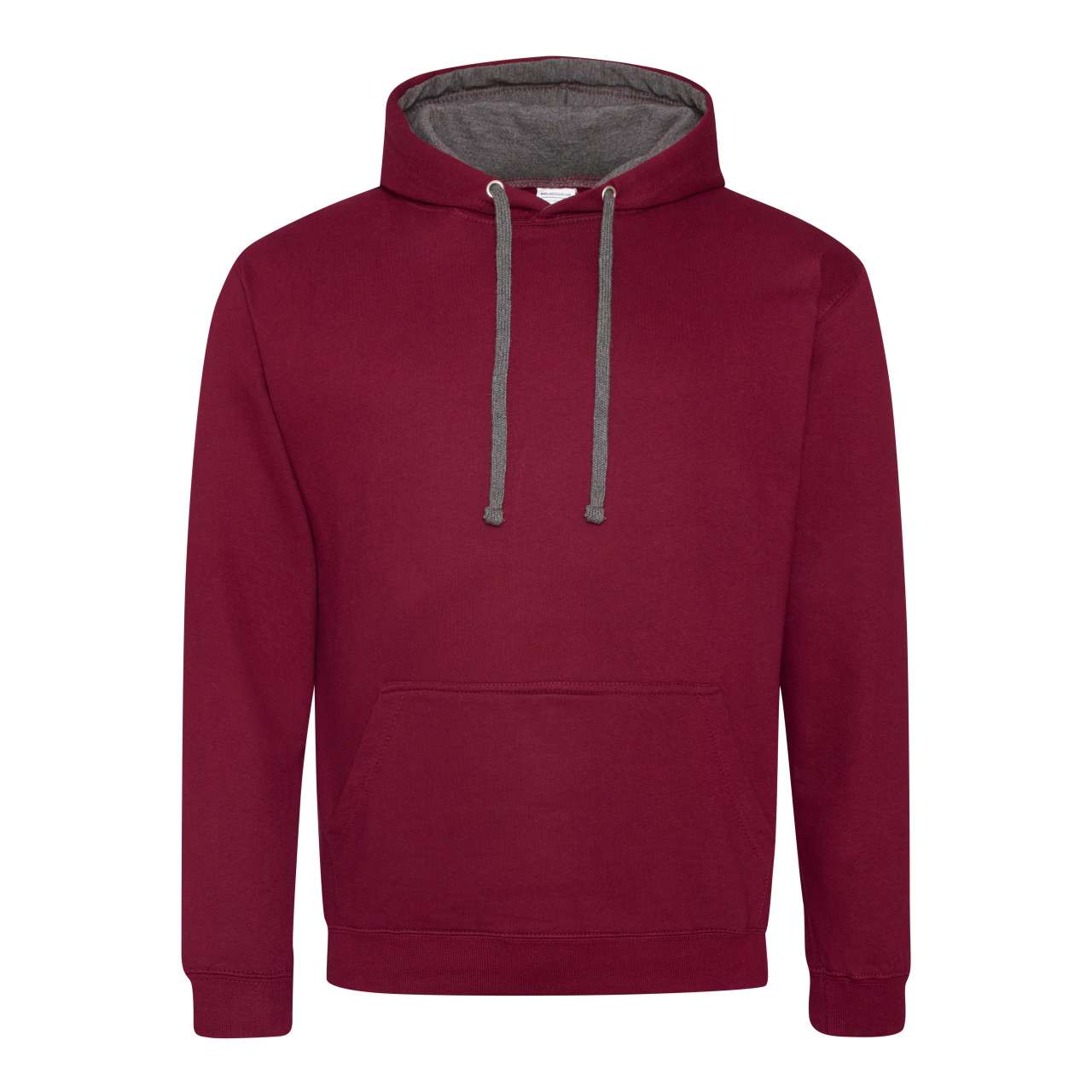 VARSITY HOODIE - Burgundy/Charcoal - Main