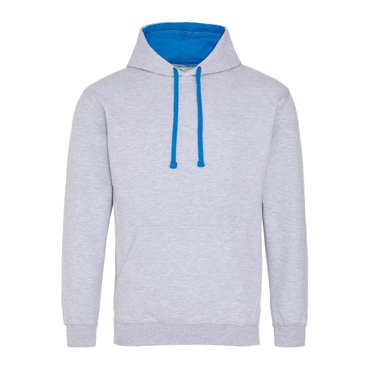 VARSITY HOODIE - Heather Grey/Sapphire Blue - Main