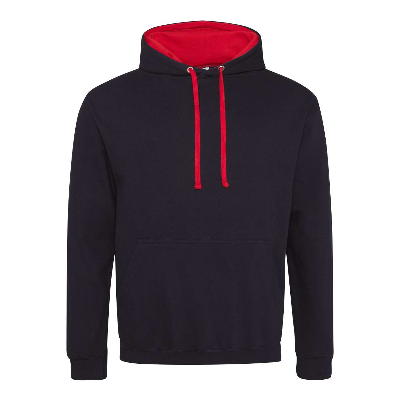 VARSITY HOODIE - Jet Black/Fire Red - Main