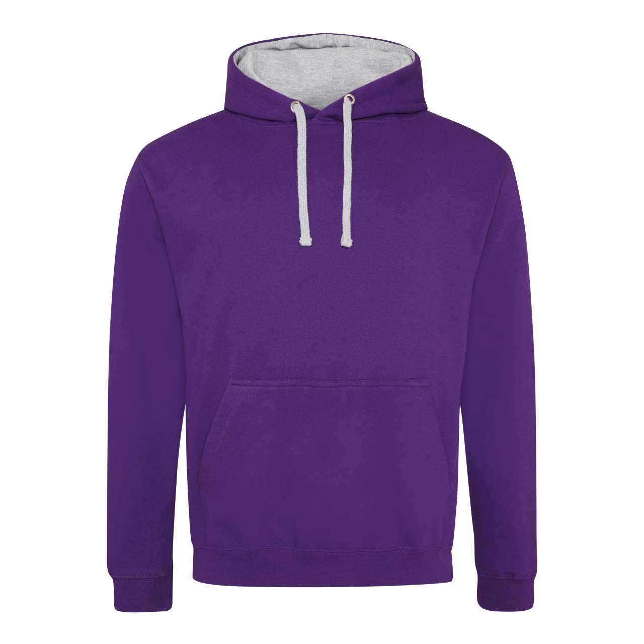 VARSITY HOODIE - Purple/Heather Grey - Main