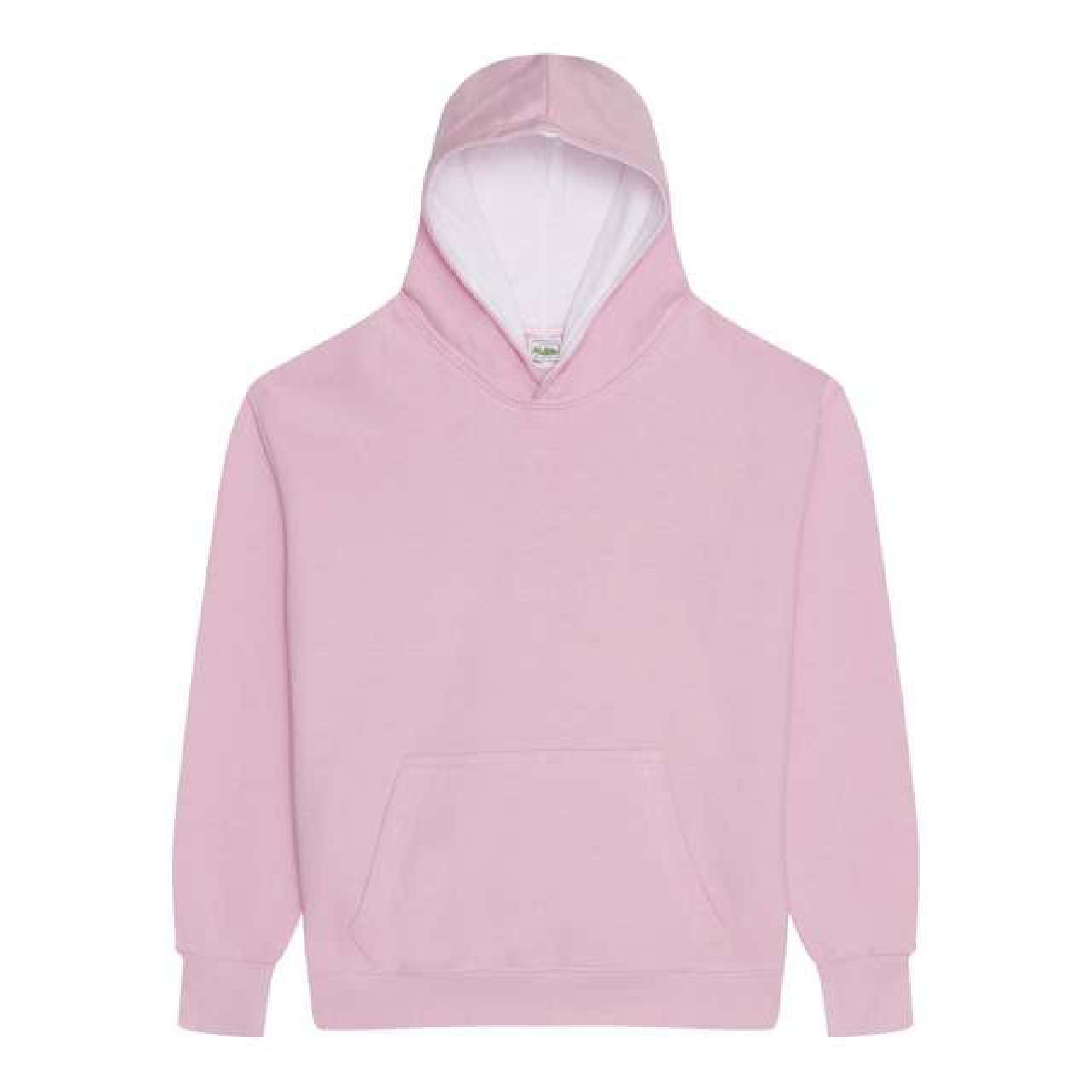 KIDS VARSITY HOODIE - Baby Pink/Arctic White - Additional