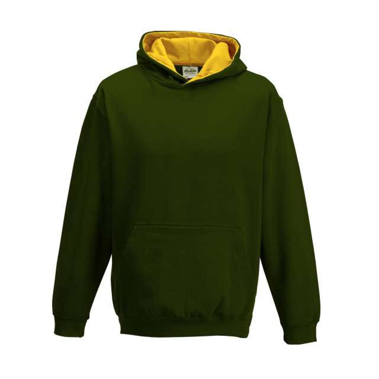 KIDS VARSITY HOODIE - Forest Green/Gold - Additional
