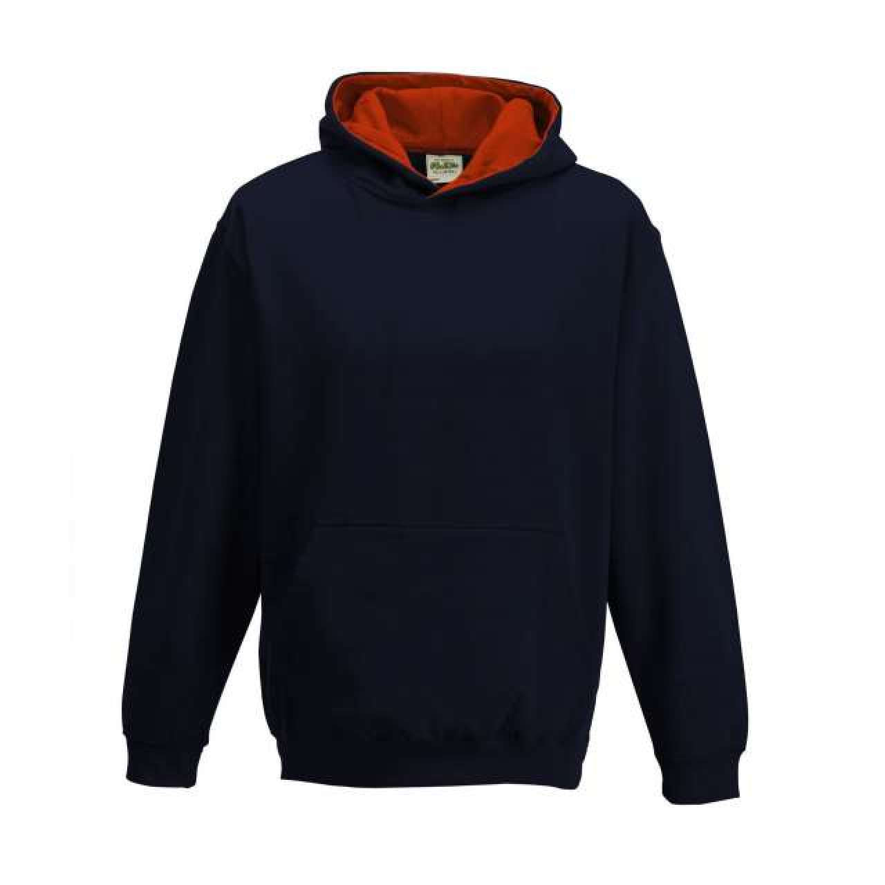KIDS VARSITY HOODIE - New French Navy/Fire Red - Additional