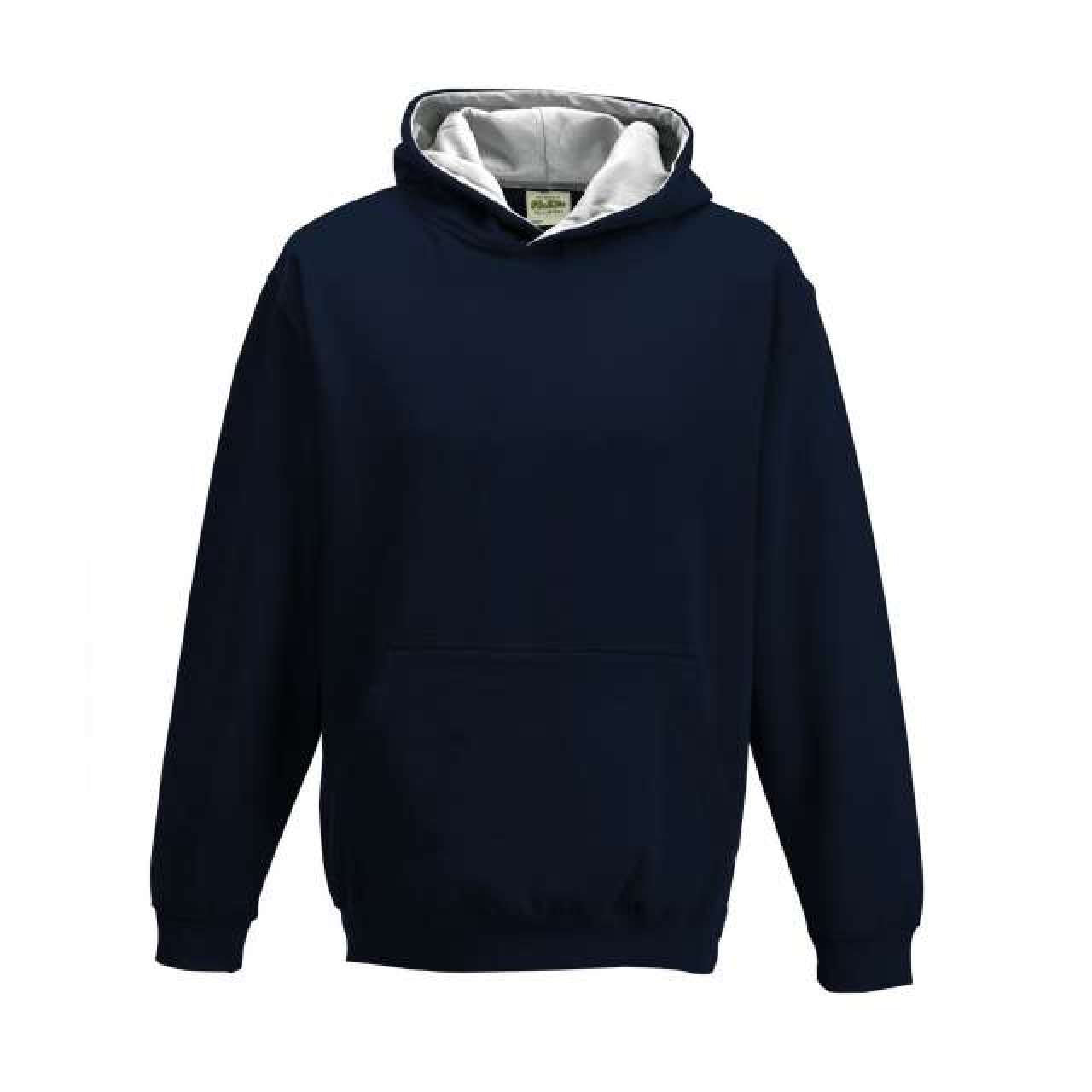 KIDS VARSITY HOODIE - New French Navy/Heather Grey - Additional