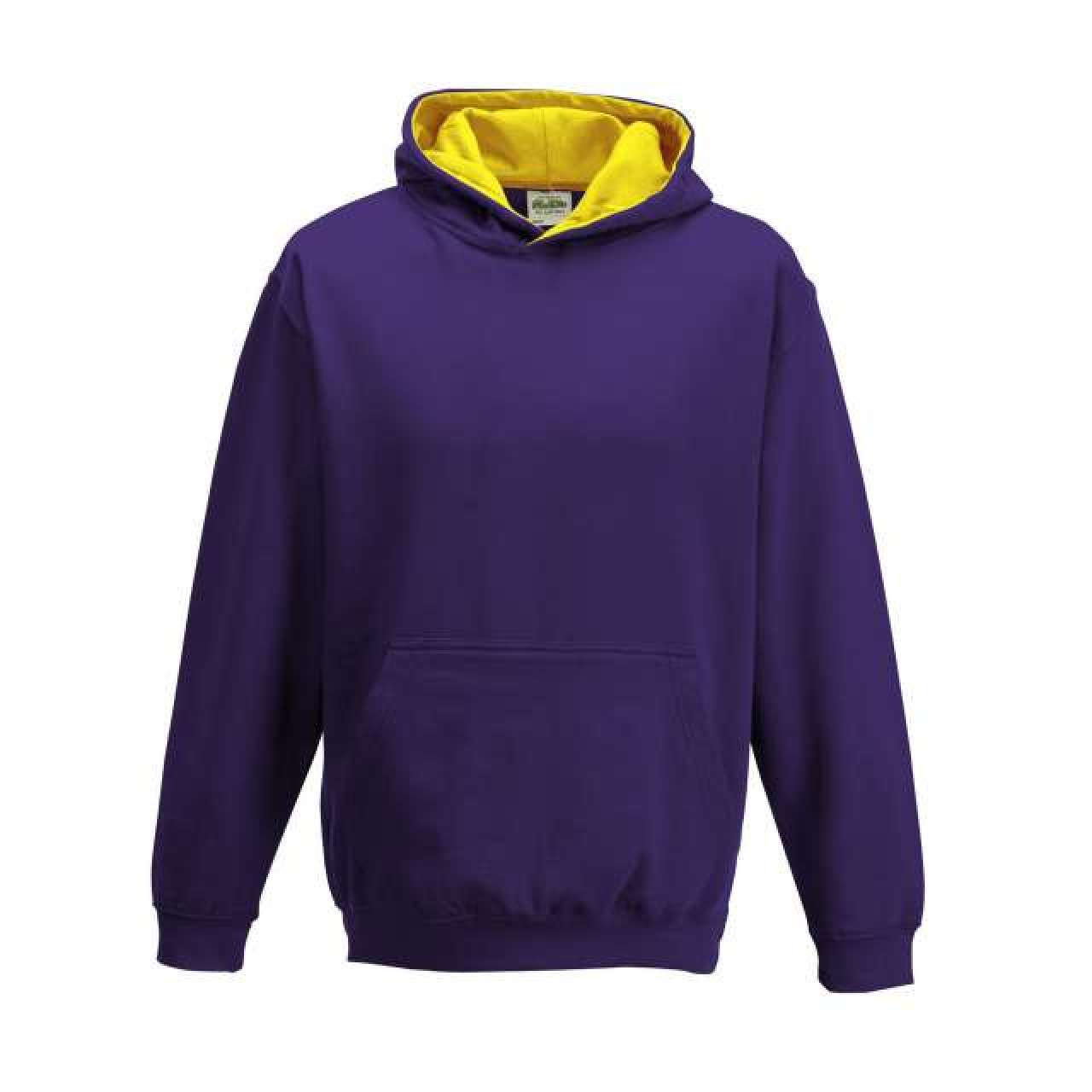 KIDS VARSITY HOODIE - Purple/Sun Yellow - Additional