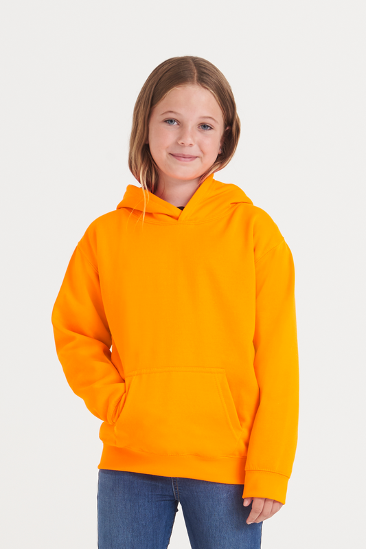 KIDS ELECTRIC HOODIE - Electric Orange - Model