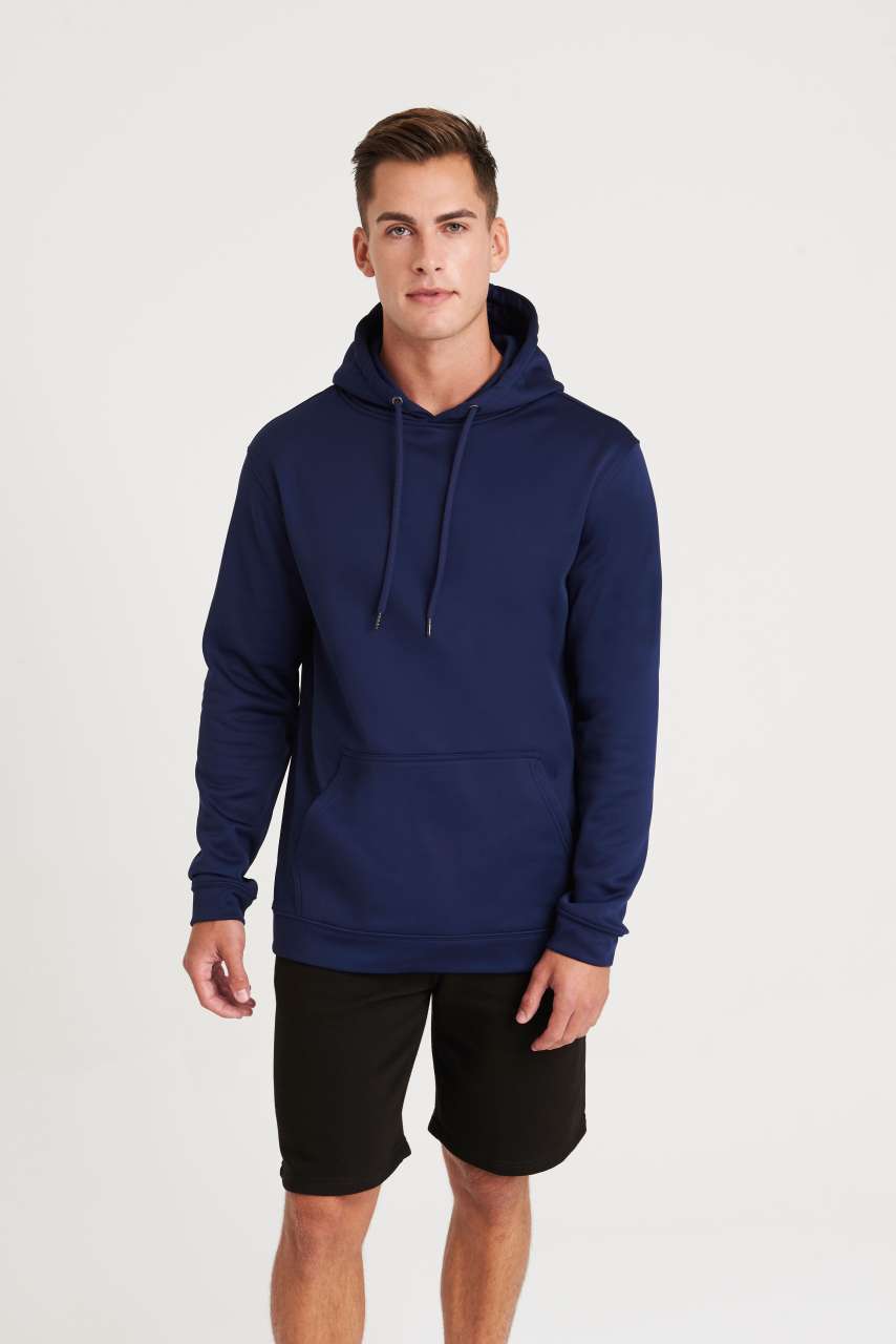 SPORTS POLYESTER HOODIE - Arctic White - Model
