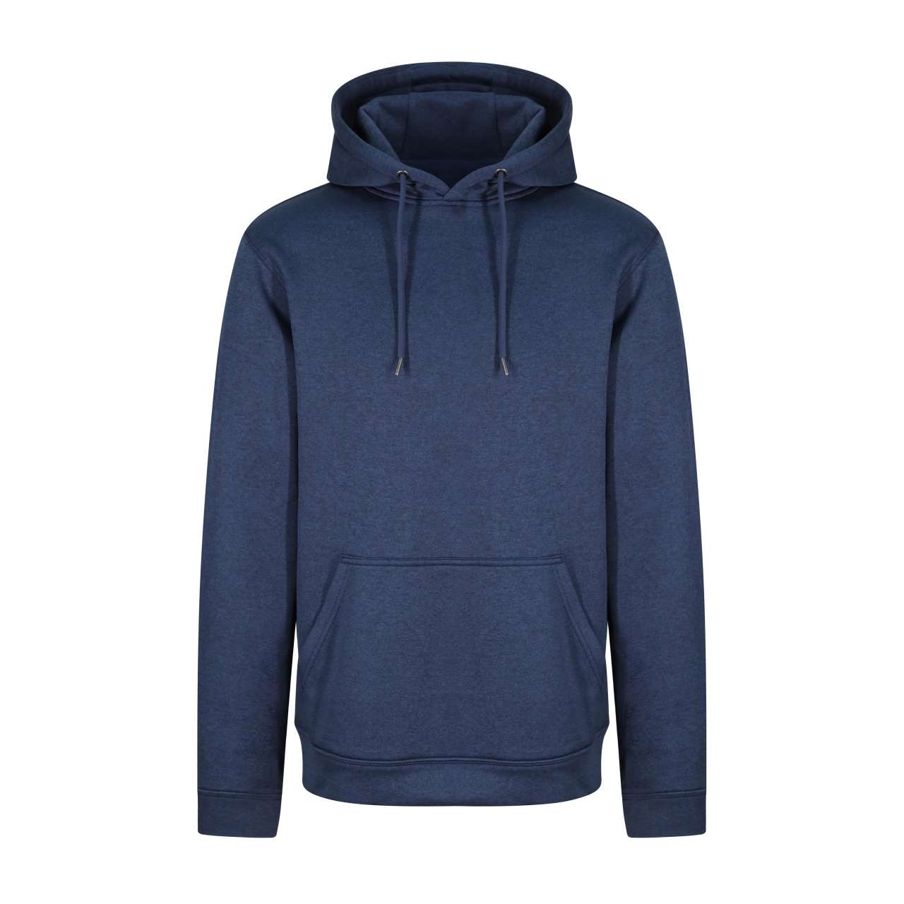 SPORTS POLYESTER HOODIE - Blue Melange - Main