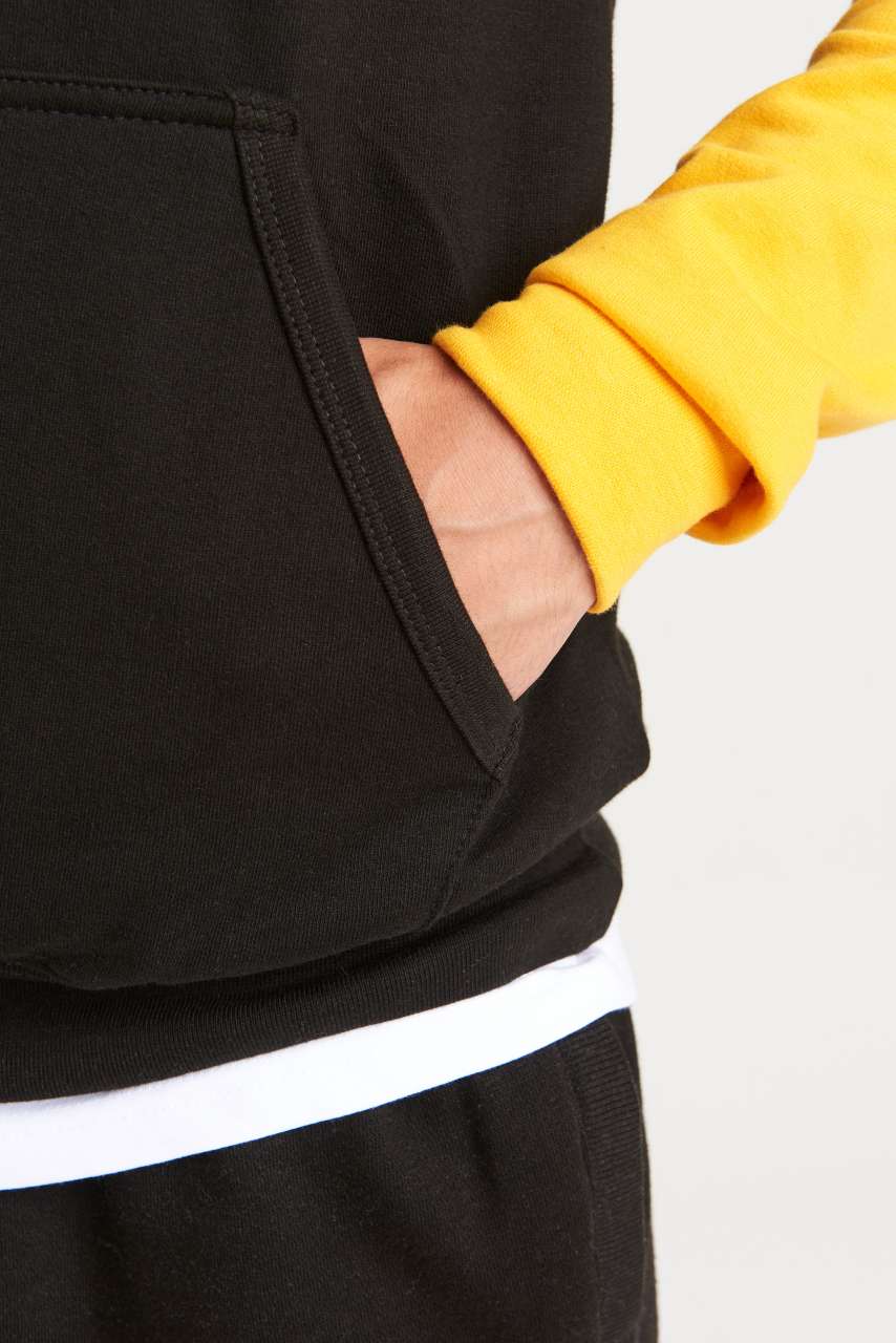 BASEBALL HOODIE - Charcoal Grey/Jet Black - Additional
