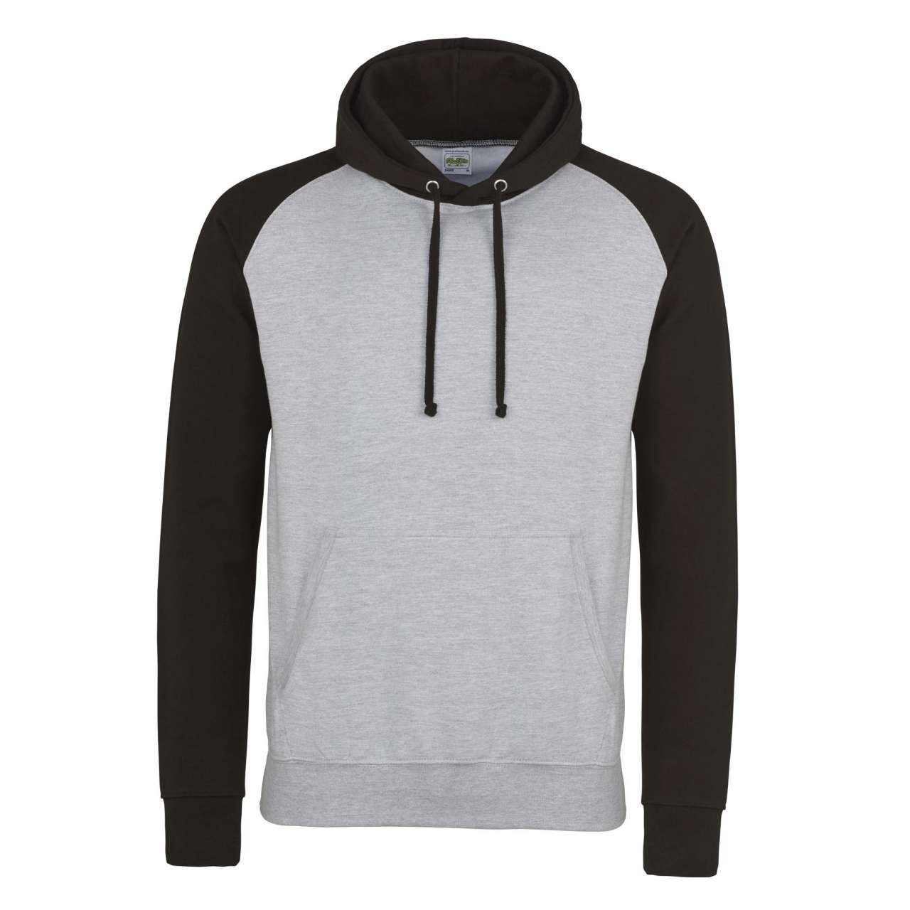 BASEBALL HOODIE - Heather Grey/Jet Black - Main