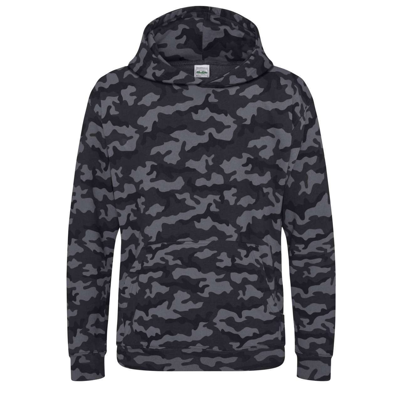 KIDS CAMO HOODIE - Black Camo - Main