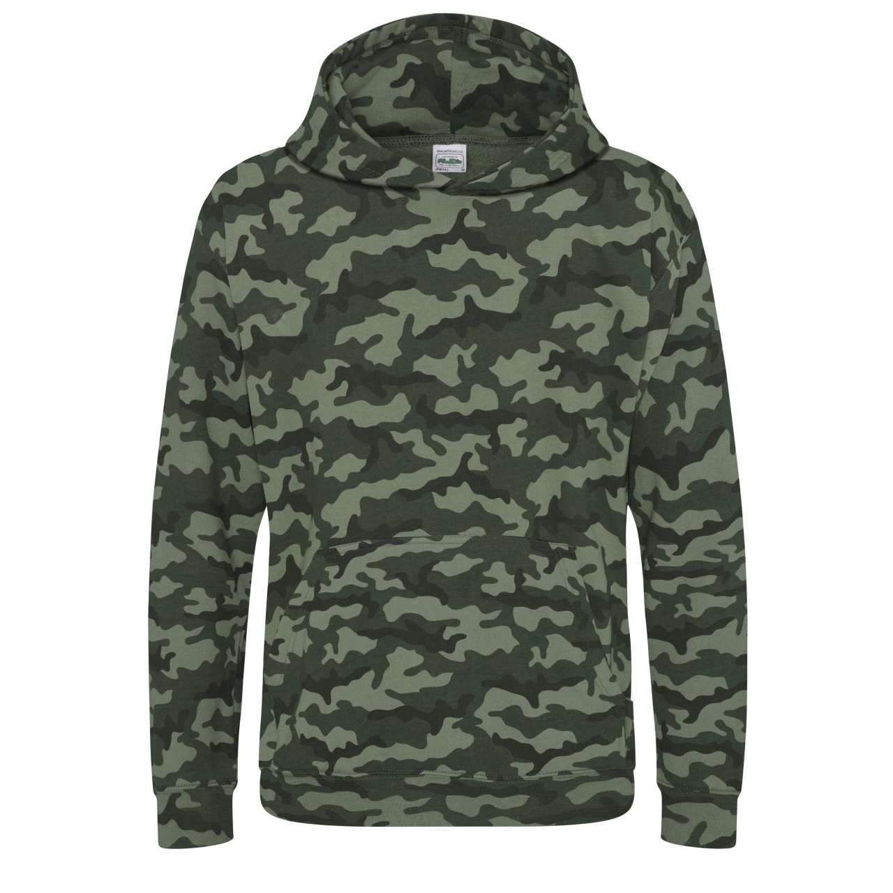 KIDS CAMO HOODIE - Green Camo - Main