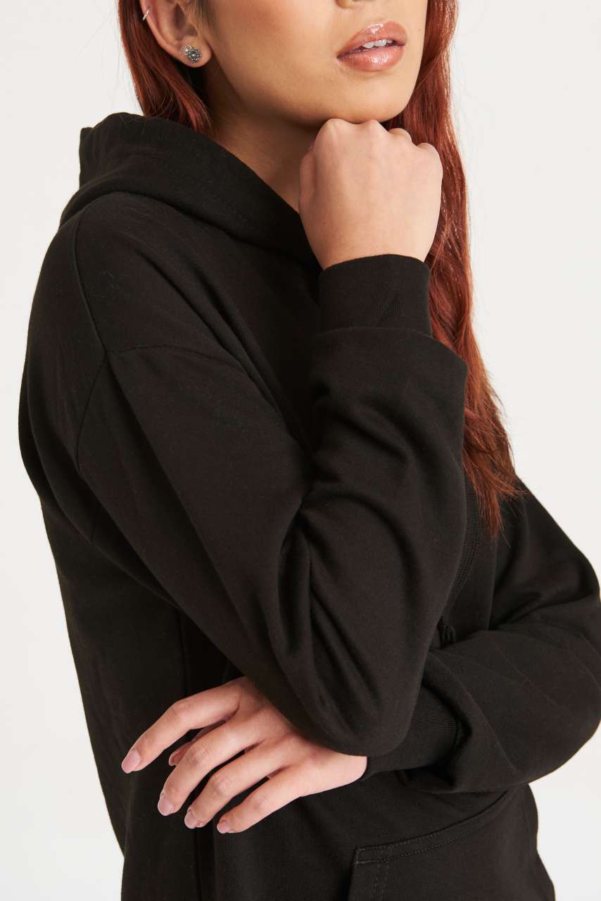 HOODIE DRESS - Heather Grey - Additional
