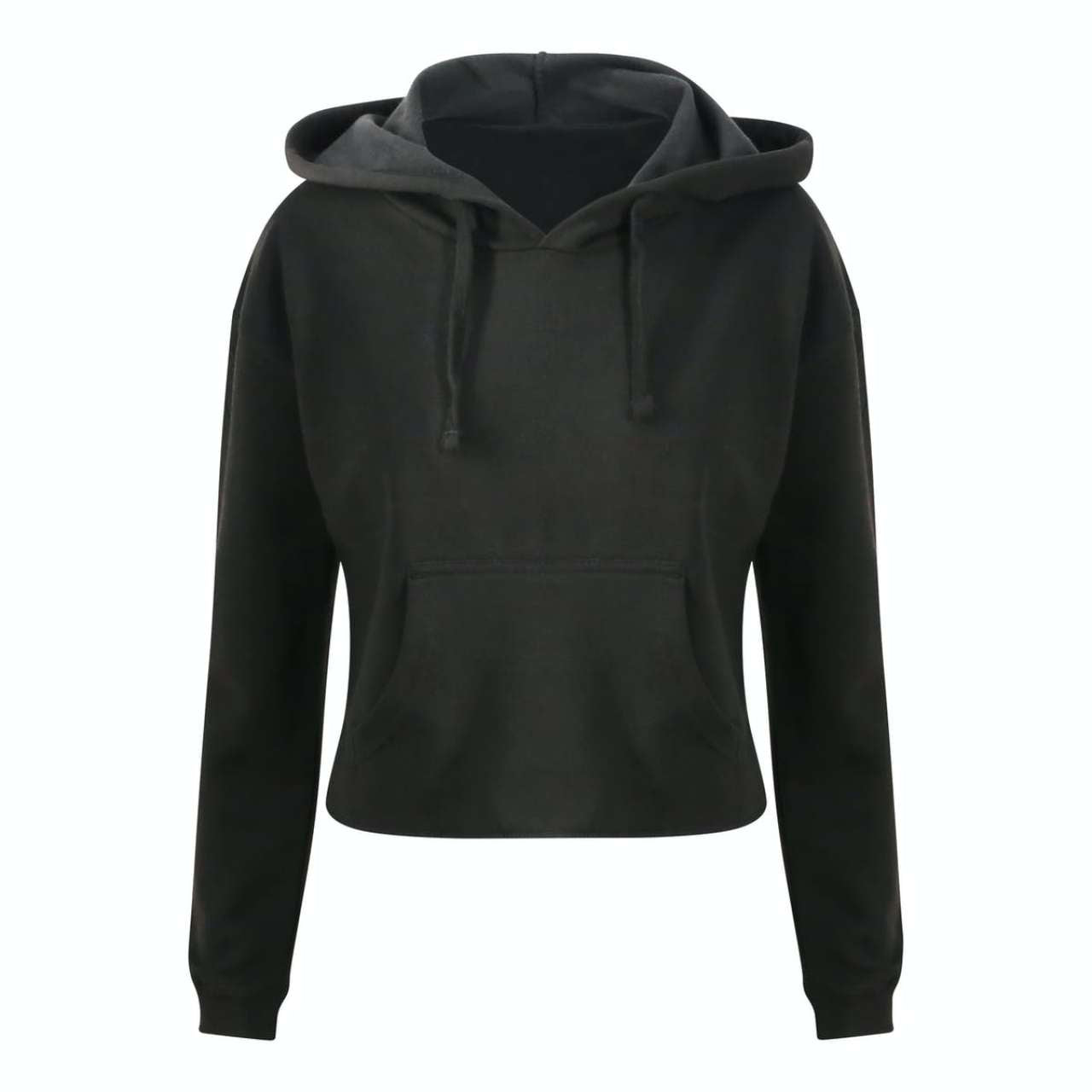WOMEN'S CROPPED HOODIE - Jet Black - Main
