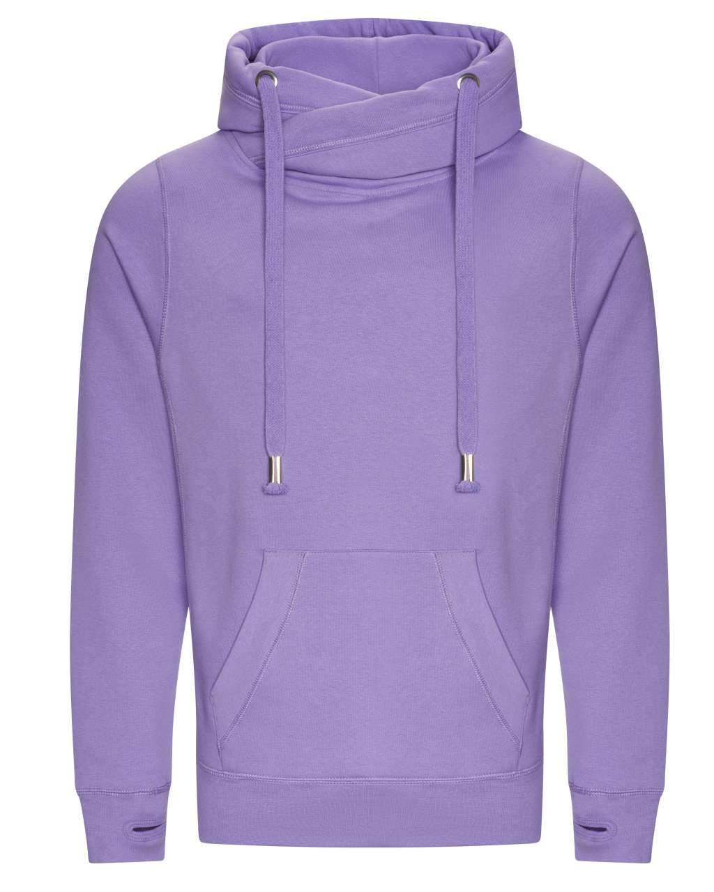 CROSS NECK HOODIE - Digital Lavender - Main