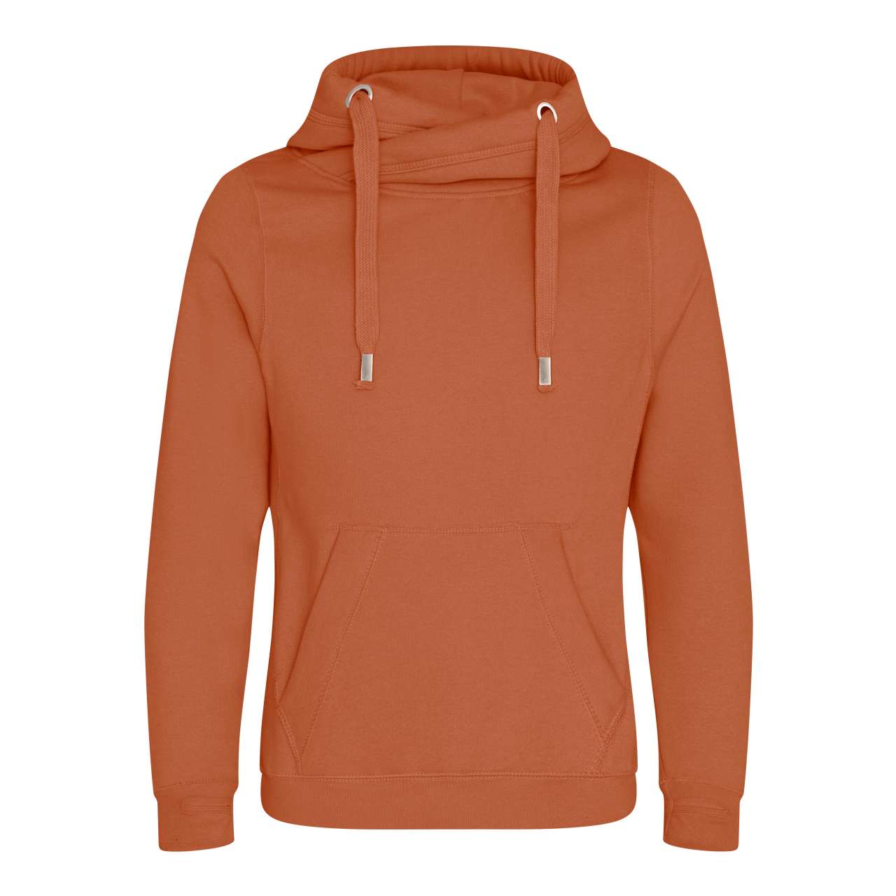 CROSS NECK HOODIE - Ginger Biscuit - Main