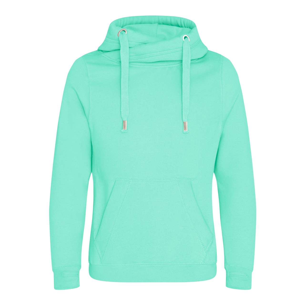 CROSS NECK HOODIE - Peppermint - Main