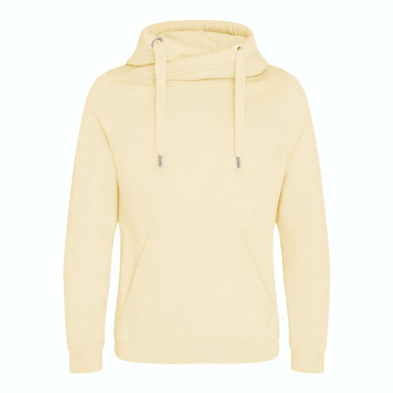 CROSS NECK HOODIE - Vanilla Milkshake - Main