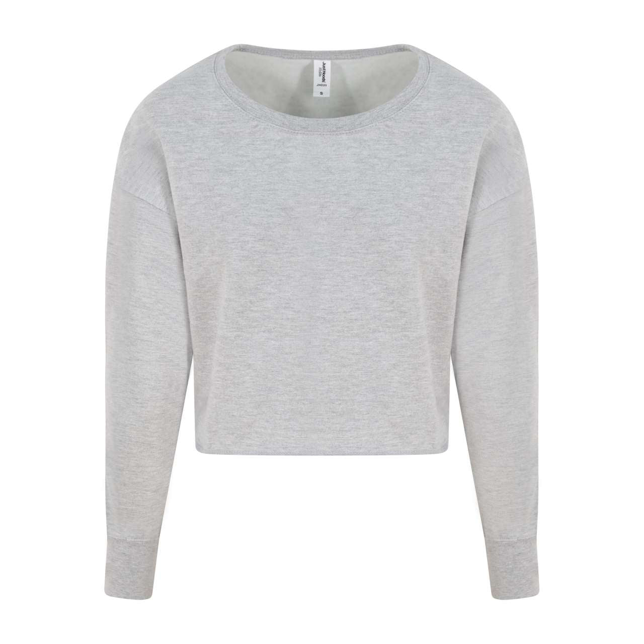 WOMEN'S CROPPED SWEAT - Heather Grey - Main