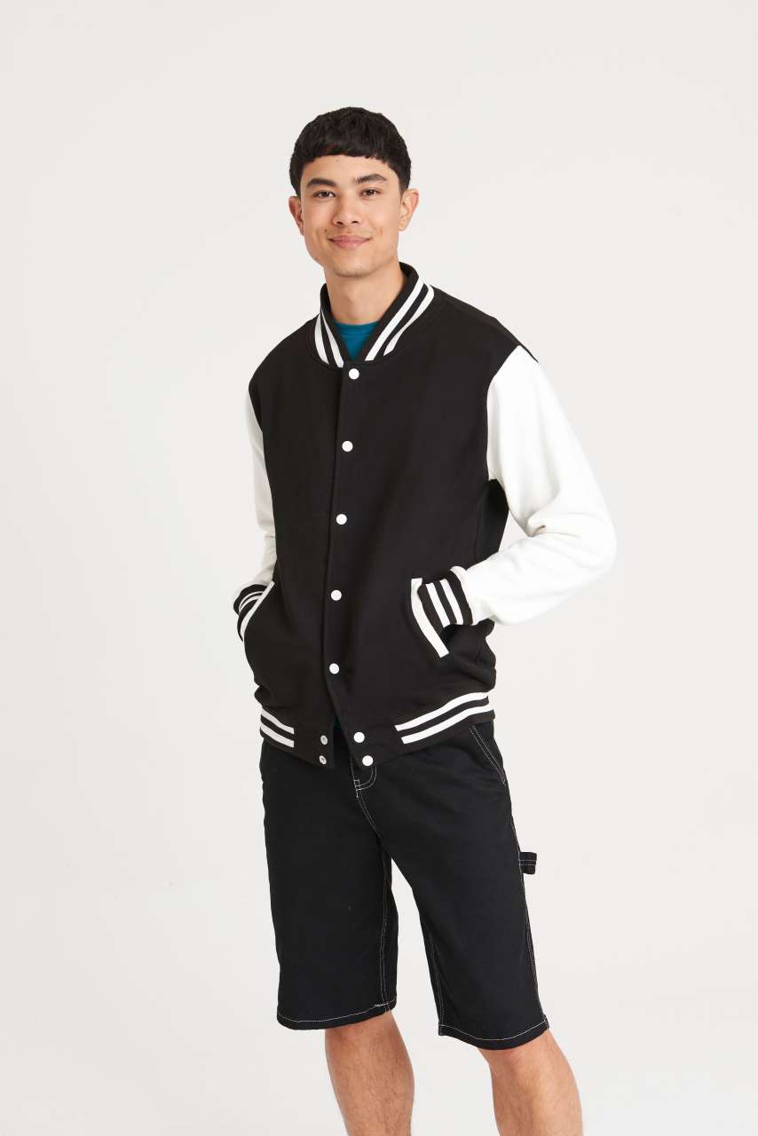 VARSITY JACKET - Burgundy/Heather Grey - Additional