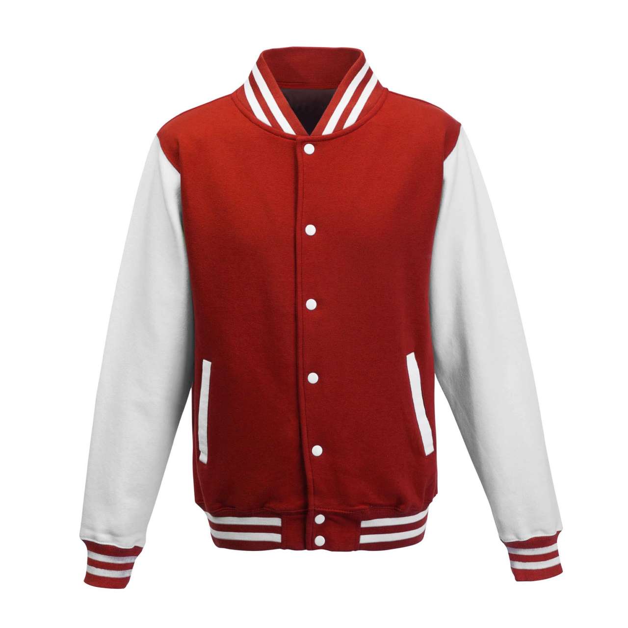 VARSITY JACKET - Fire Red/Arctic White - Main