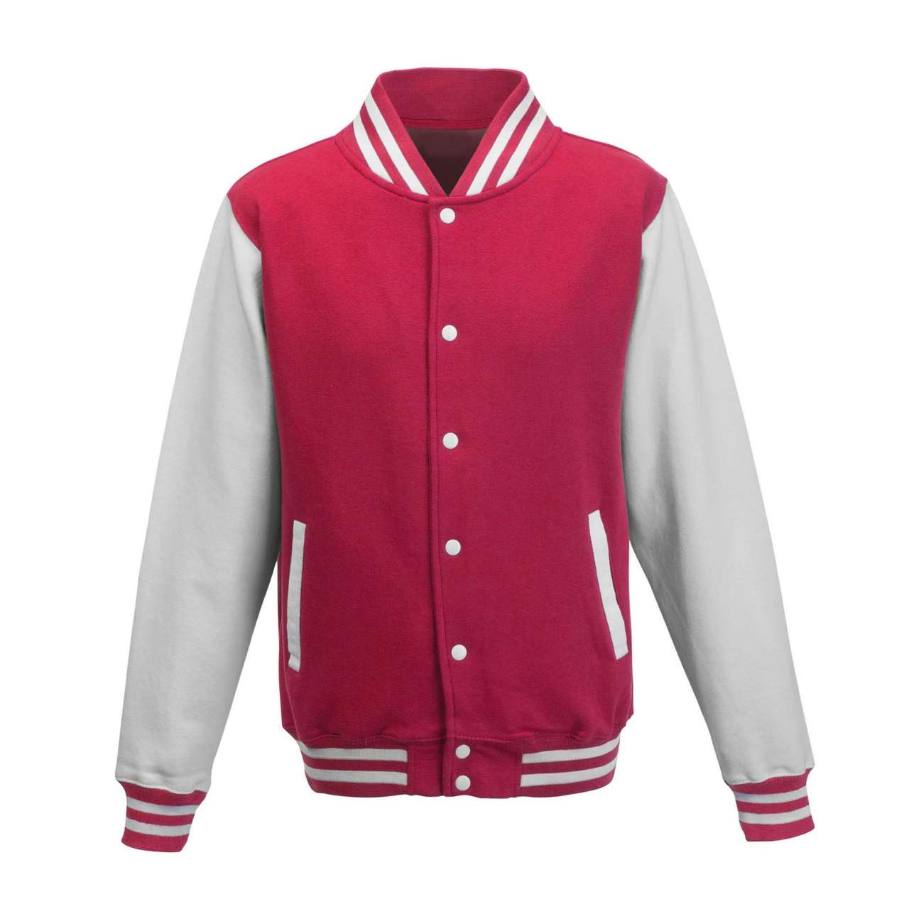 VARSITY JACKET - Hot Pink/White - Main