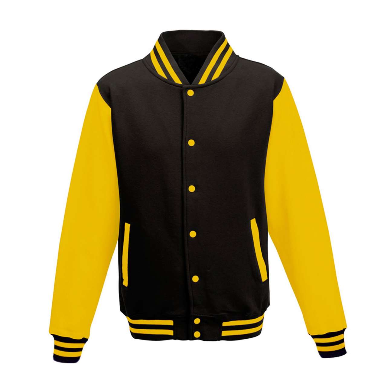 VARSITY JACKET - Jet Black/Sun Yellow - Main