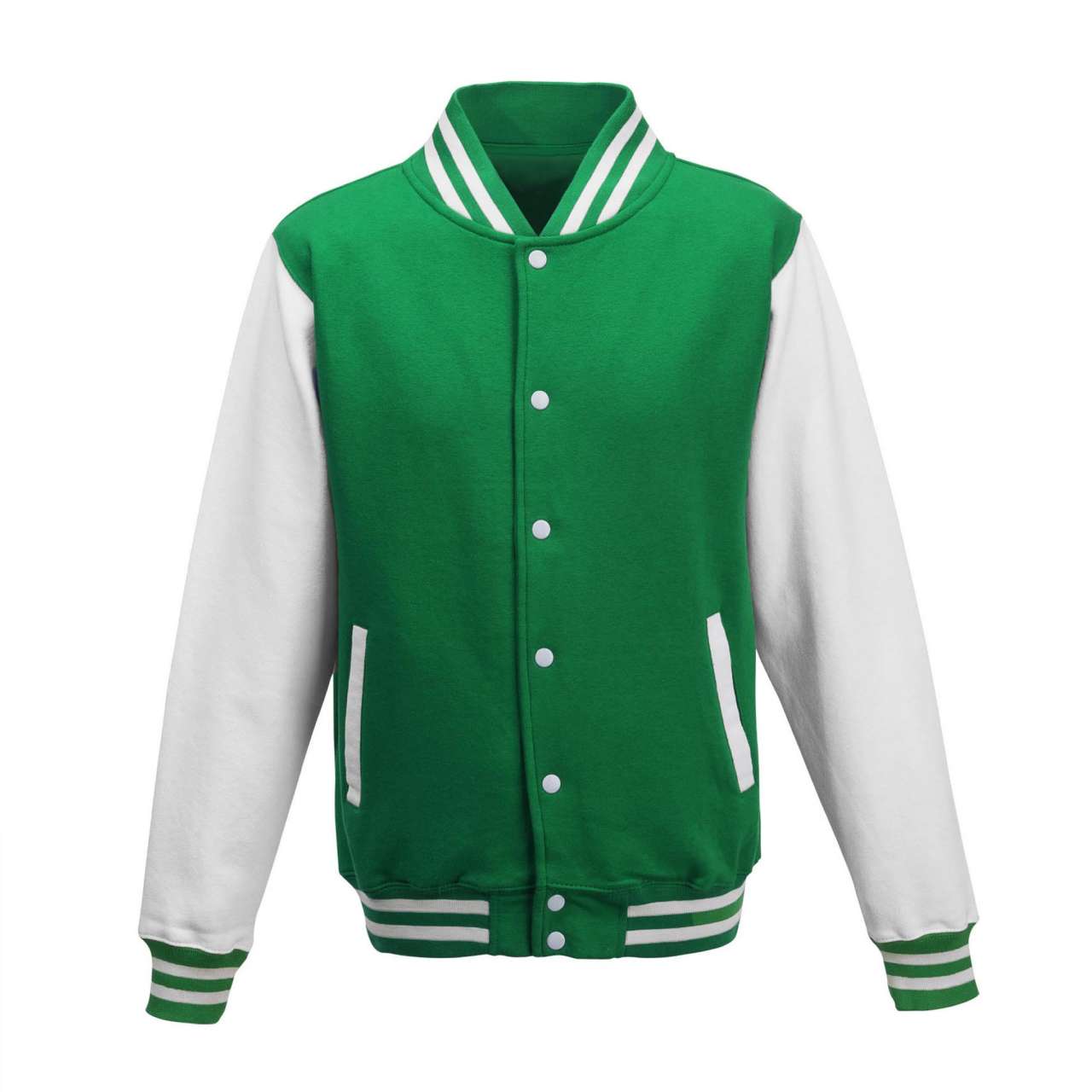 VARSITY JACKET - Kelly Green/Arctic White - Main