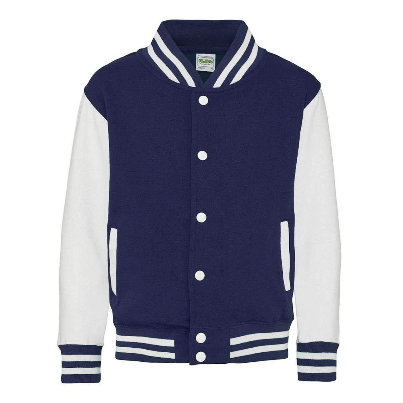 KIDS VARSITY JACKET - Oxford Navy/White - Main