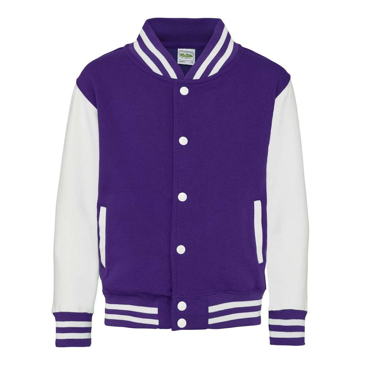 KIDS VARSITY JACKET - Purple/Arctic White - Main