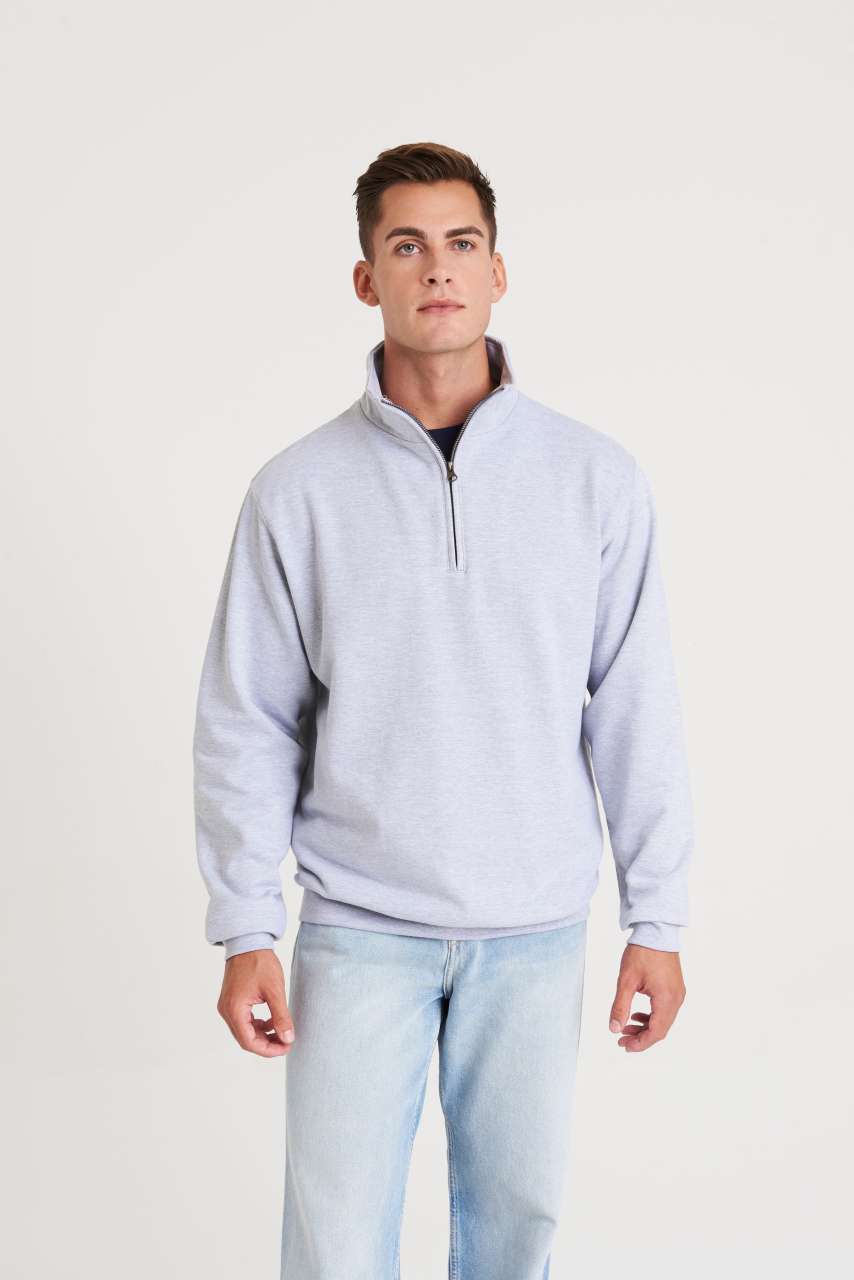 SOPHOMORE 1/4 ZIP SWEAT - Burgundy - Model