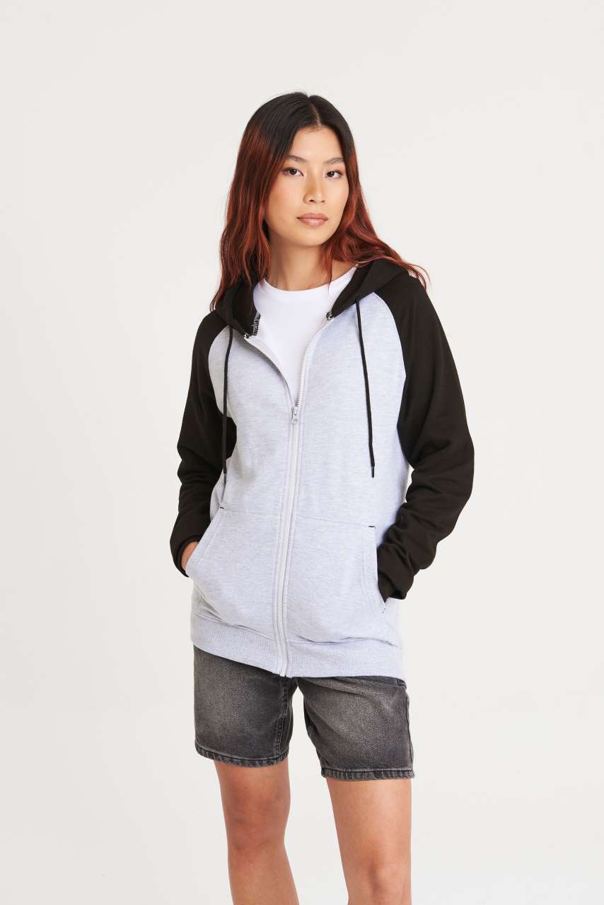 BASEBALL ZOODIE - Charcoal Grey/Jet Black - Model