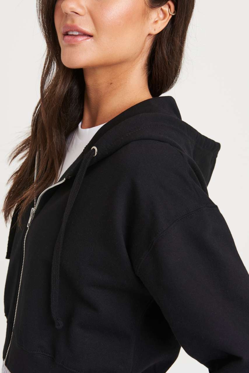 WOMEN'S FASHION CROPPED ZOODIE - Arctic White - Additional
