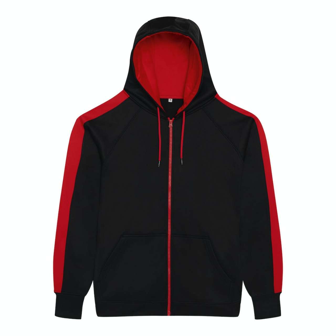 SPORTS POLYESTER ZOODIE - Jet Black/Fire Red - Main