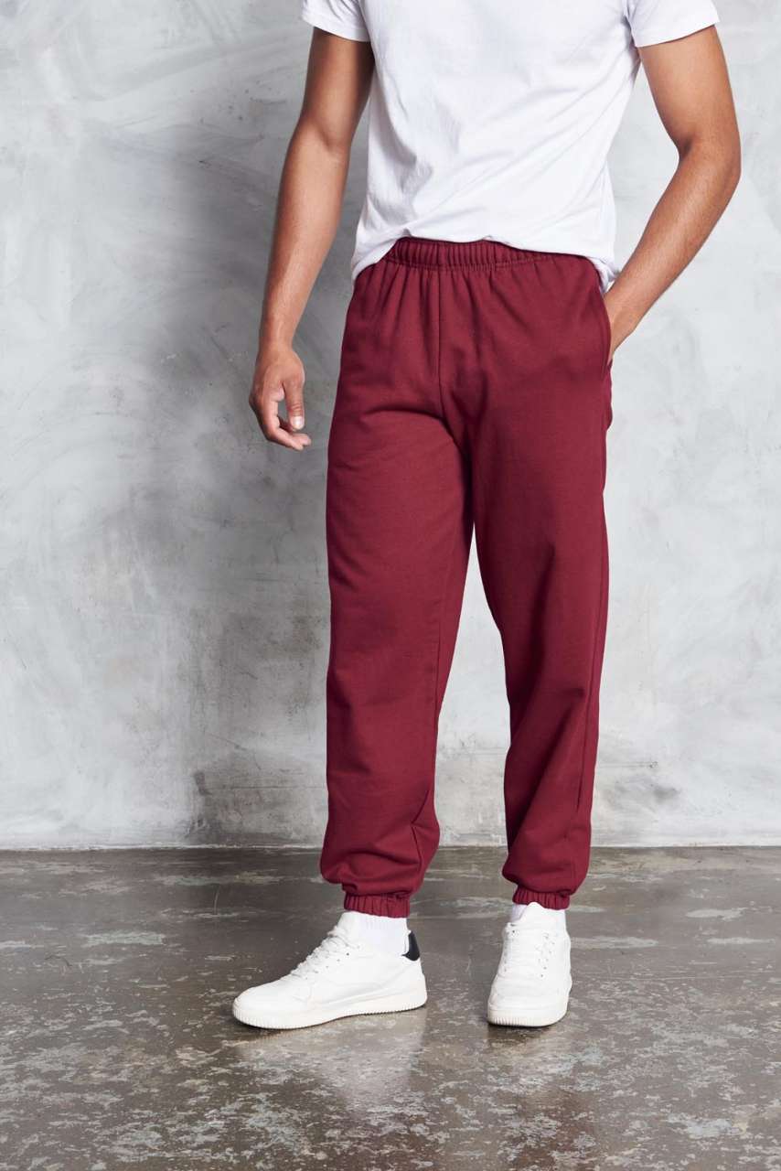 COLLEGE CUFFED JOGPANTS - Burgundy - Main