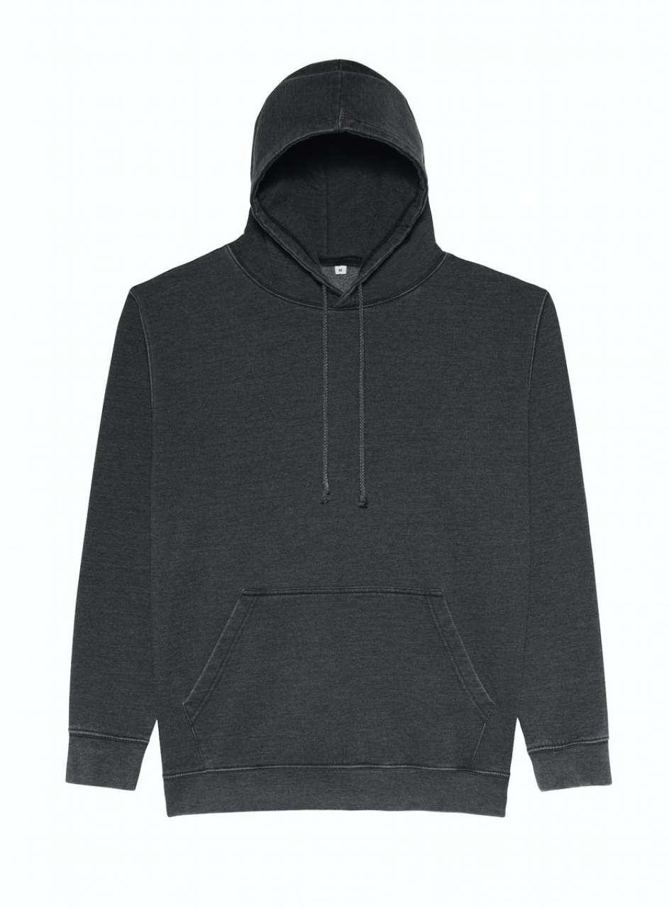 WASHED HOODIE - Washed Jet Black - Main
