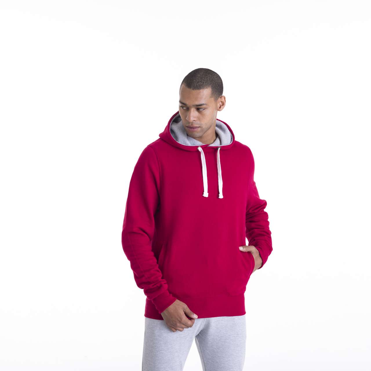 CHUNKY HOODIE - Charcoal - Model