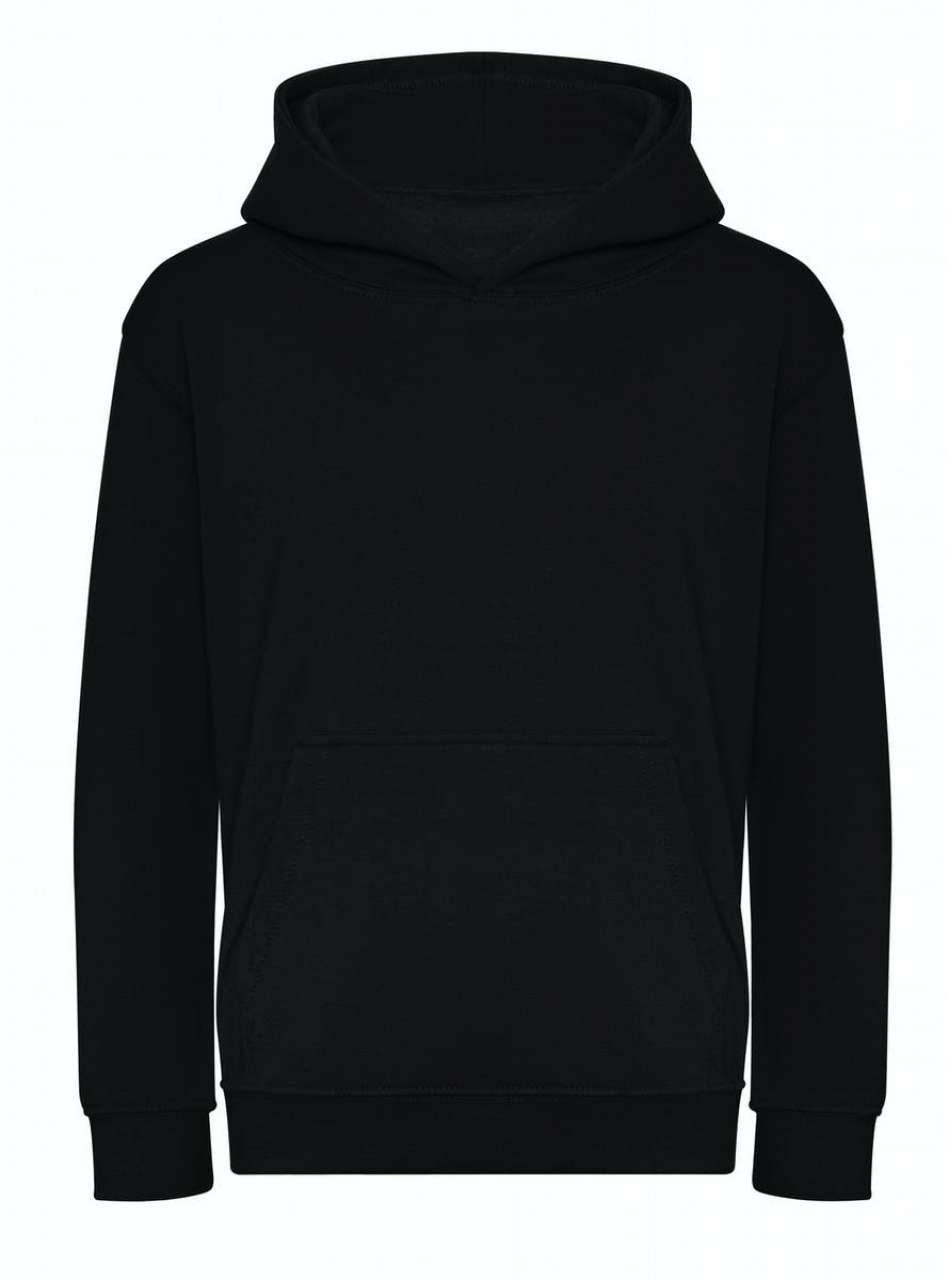 KIDS ORGANIC HOODIE - Deep Black - Main