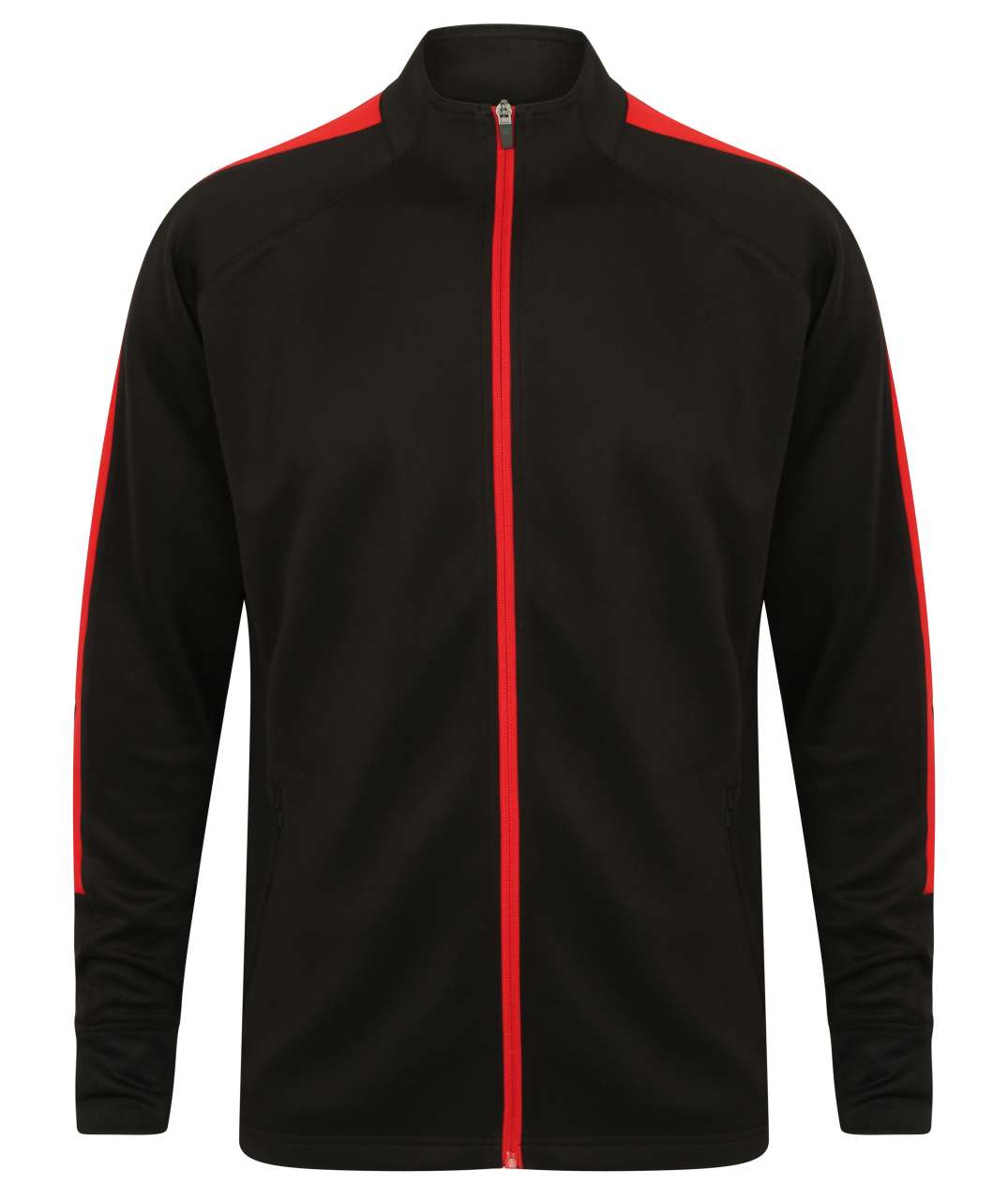ADULT'S KNITTED TRACKSUIT TOP - Black/Red - Additional
