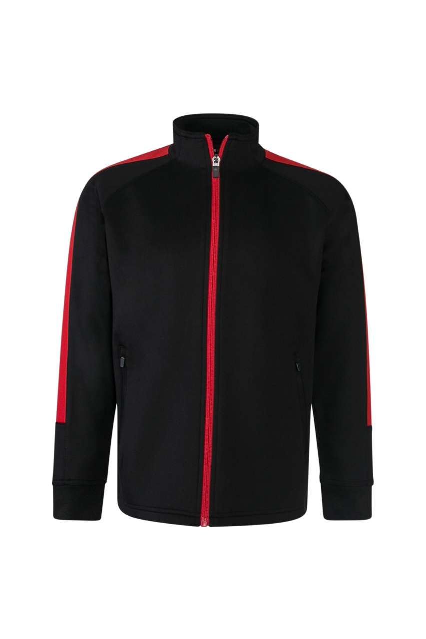 KID'S KNITTED TRACKSUIT TOP - Black/Red - Additional