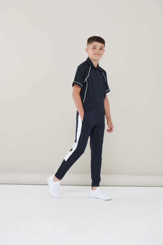 KID'S KNITTED TRACKSUIT PANTS - Black/White - Additional